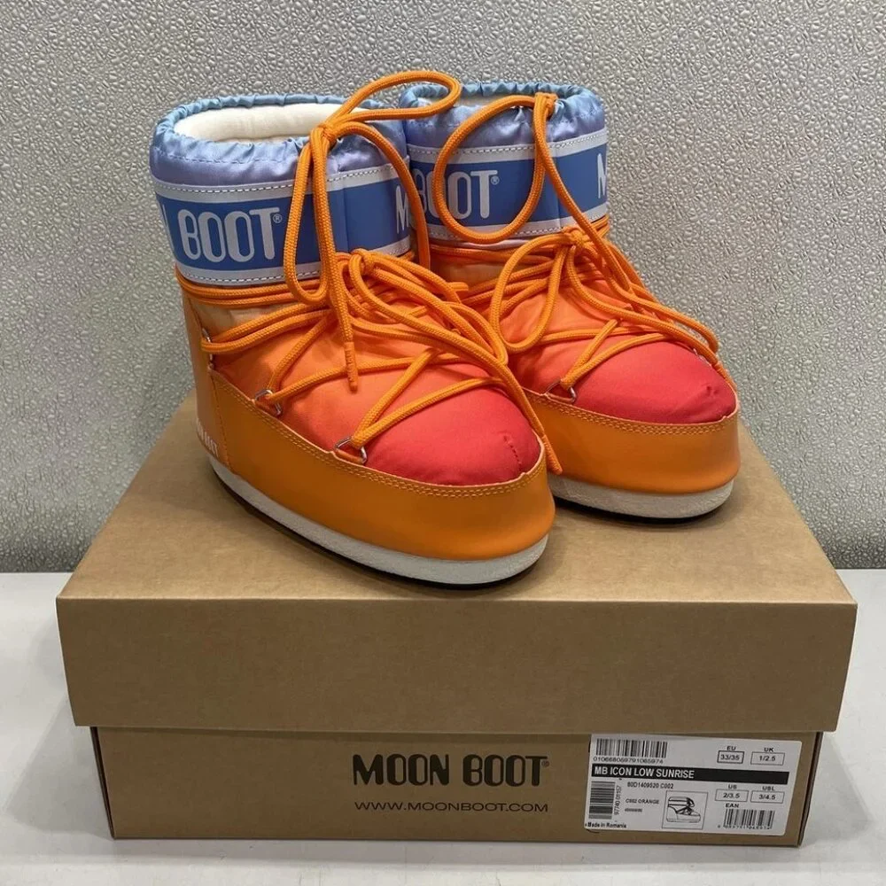 Moon Boot Orange Snow Bootie